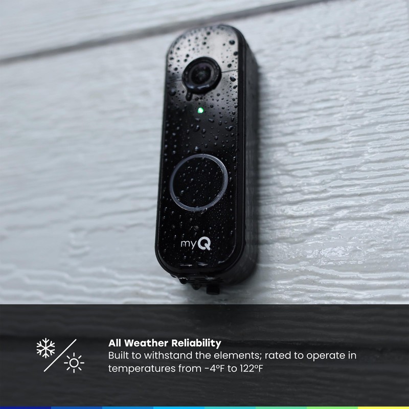 myQ Video Doorbell | 2K , Battery/Wired, Color Night Vision, Live with 2-Way ... gallery