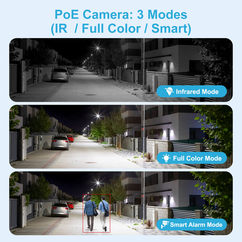 Anpviz 8MP Audio POE IP Bullet Security Camera Full Color Night Vision H.265+ gallery