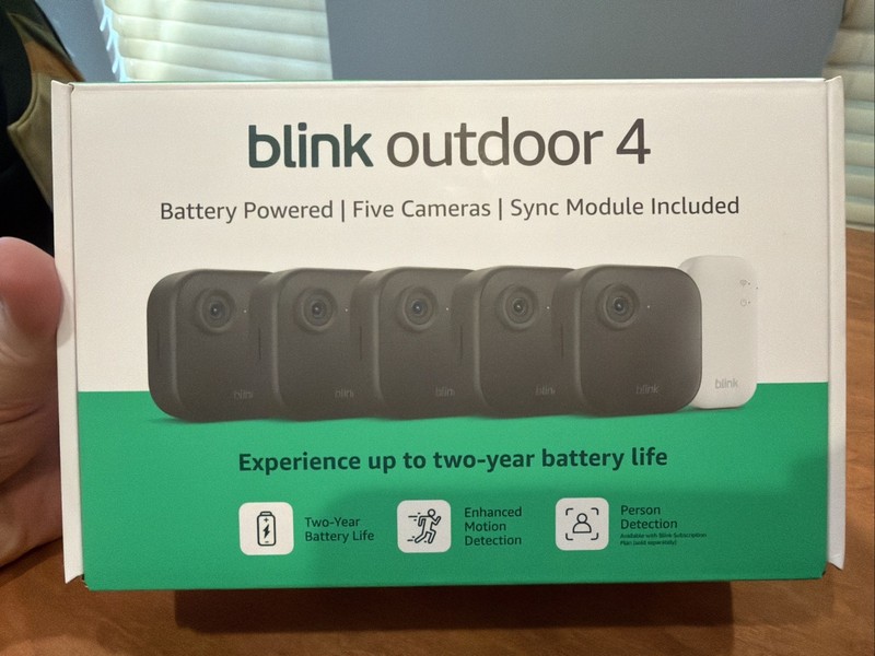 NEW! Blink Outdoor 4 Wireless HD Smart 1080p Security Camera - 5 Camera System