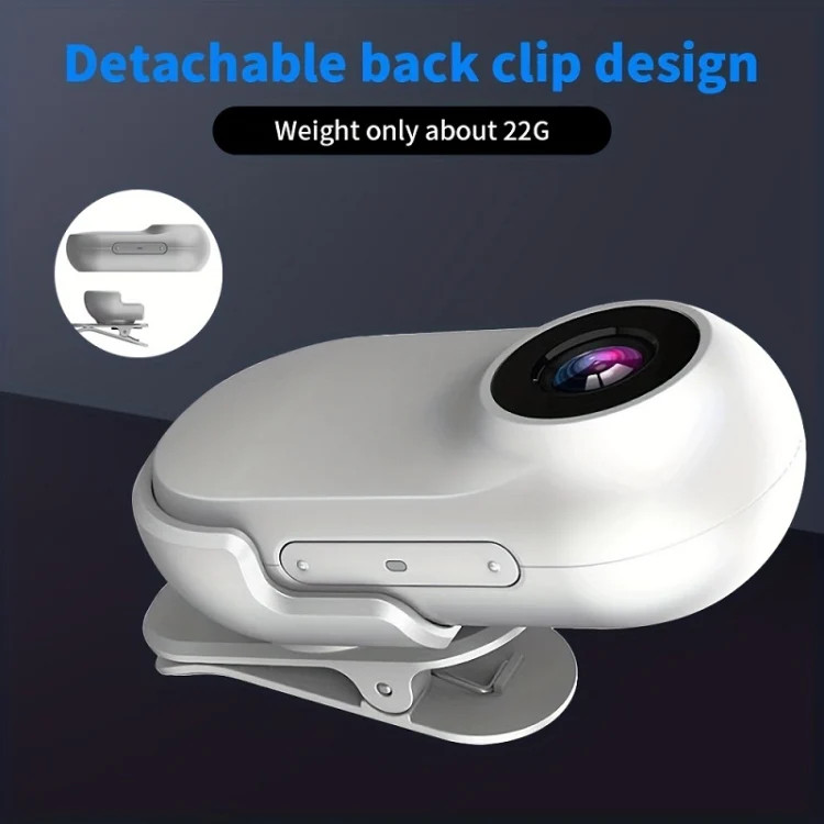 Magnetic Thumb Camera Portable HD Camera For Outdoor Cycling, Standard+Pet Silic gallery
