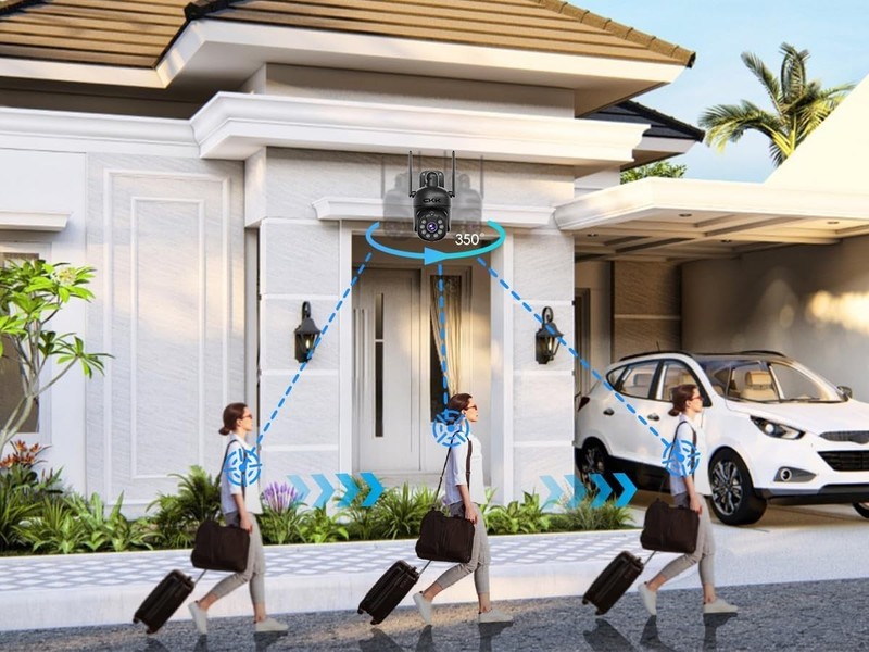 10 CH Wireless Security Camera System with 4pcs PTZ Cameras 2 Way Audio, 1TB HDD gallery
