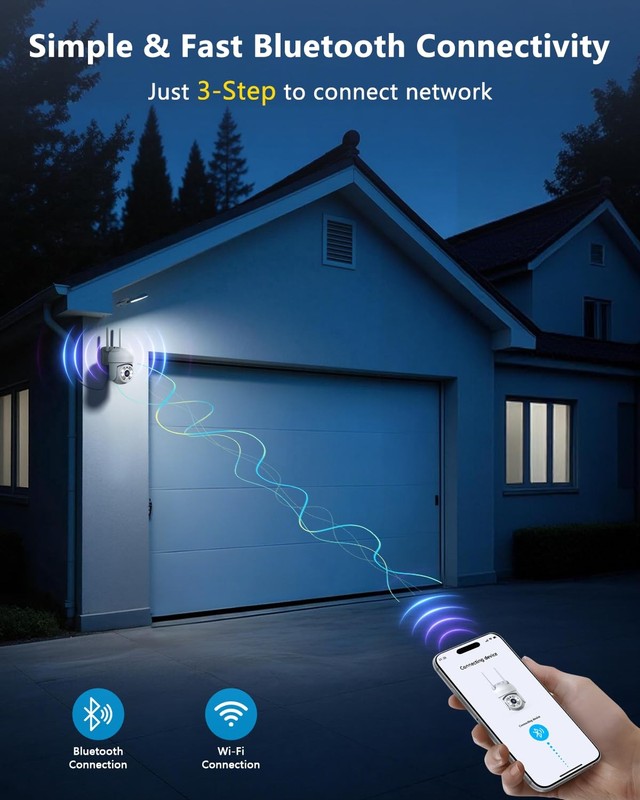 (2026 New) Outdoor WiFi Security Camera 3MP, PTZ Pan Tilt with Dual Antennas,... gallery