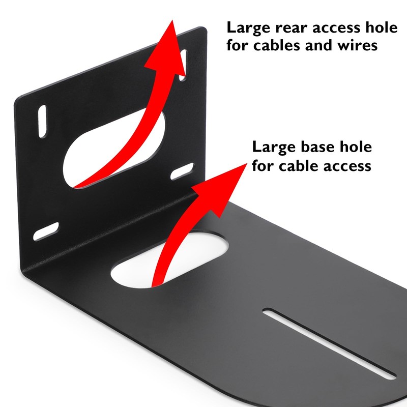 Universal PTZ Camera Mount Bracket Solid Metal Wall Mounting Holder Black gallery