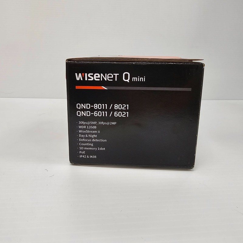 Wisenet Q Mini 5MP 2.8mm Fixed Compact Network Dome Camera QND-8011 gallery