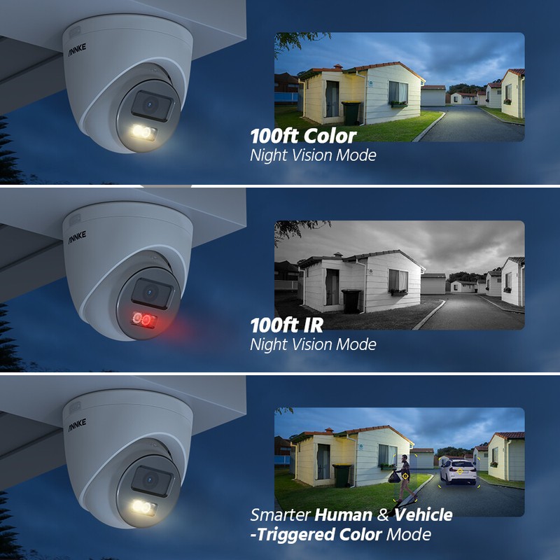 ANNKE 5MP Wireless Audio Recording Outdoor CCTV Security IP Camera for N48WHS gallery