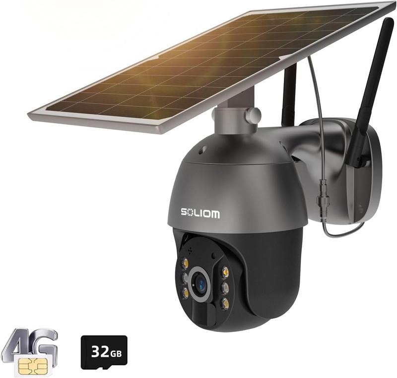 S600 3G/4G LTE Solar Powered Cellular Security Camera Wireless Outdoor, Pan Tilt gallery