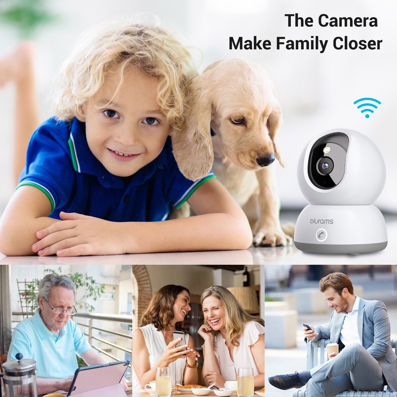 blurams Indoor Security Camera 2K Color Night Vision Pet/Baby Monitor 4PC Refurb gallery