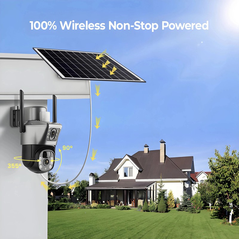 Security Protection Solar IP Camara Smart Home 360 Monitor Wifi LTE CCTV Cameras gallery