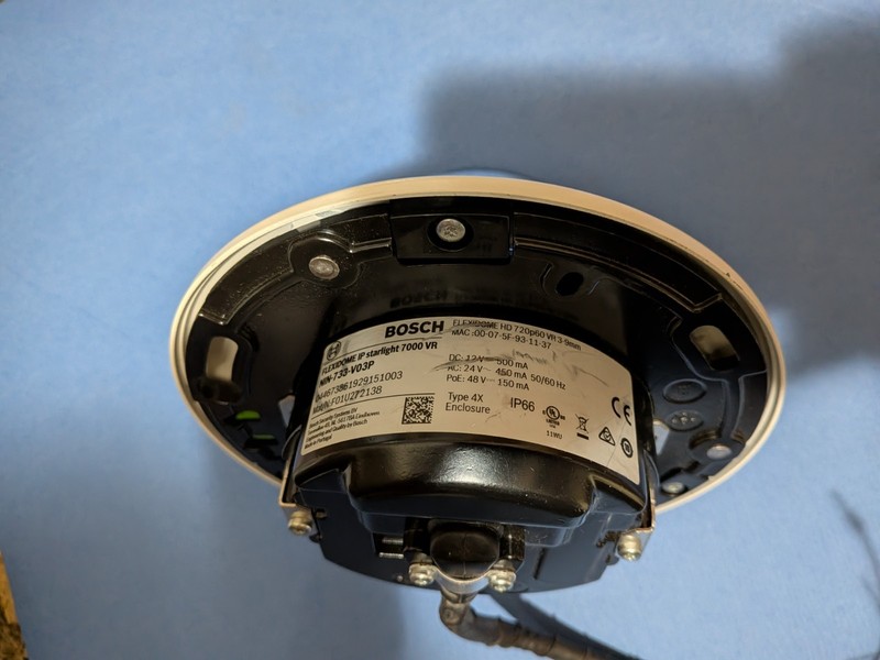 Bosch FLEXIDOME IP Starlight 7000 NIN-73023-A3A Flush Mount Dome Camera, Used. gallery