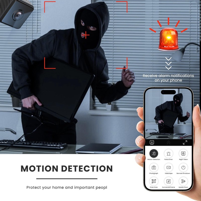 Mini Tiny Camera Security Only 0.9 Inch 2026 Wireless Small Home WiFi HD Magn... gallery
