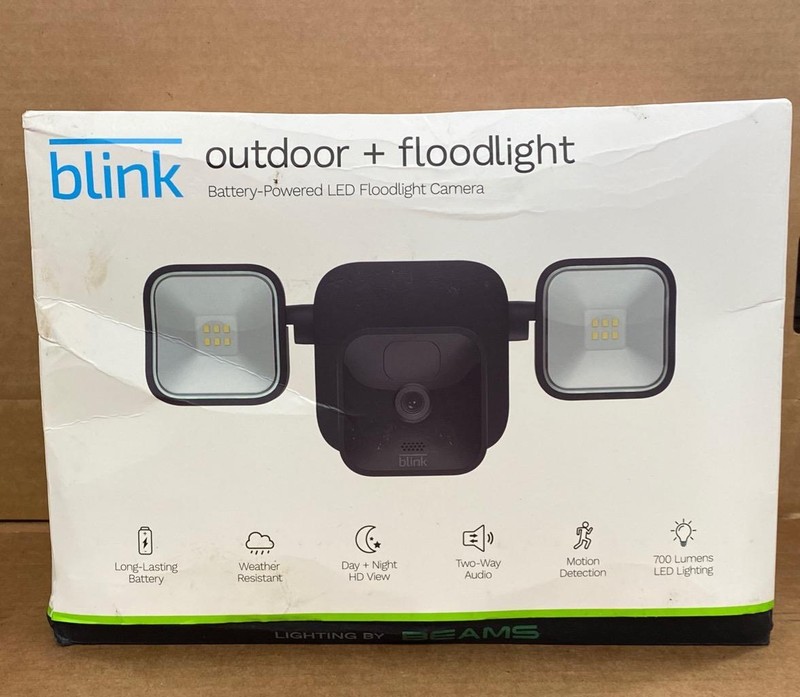 BLINK OUTDOOR + FLOODLIGHT HD SECURITY CAMERA KIT- BRAND NEW OPEN BOX. gallery