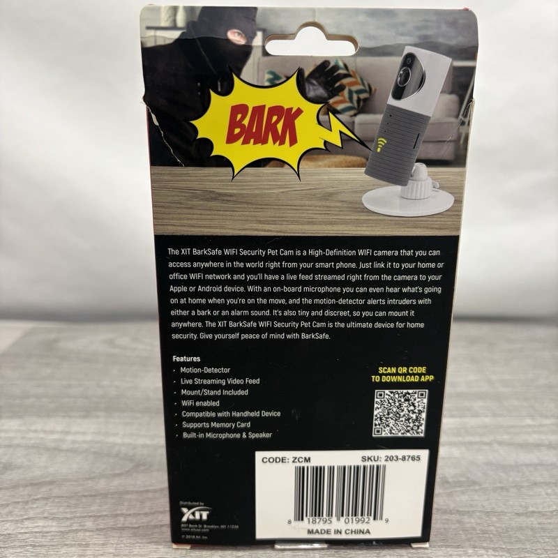 BarkSafe Pet Cam – Smart WiFi Security Camera for Dogs & Cats – Brand New! gallery
