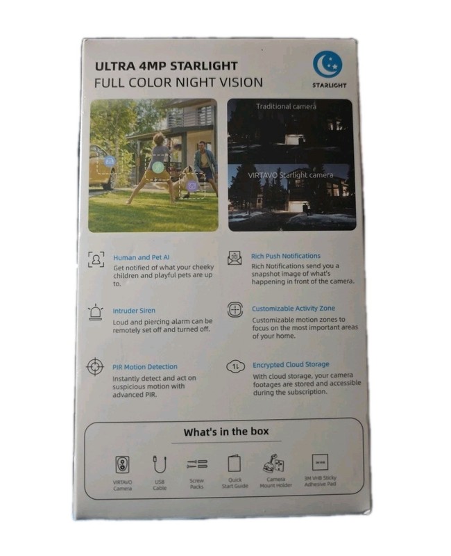 Virtavo Wire-Free Battery Powered Smart Security Camera Two-way Audio (B6) gallery