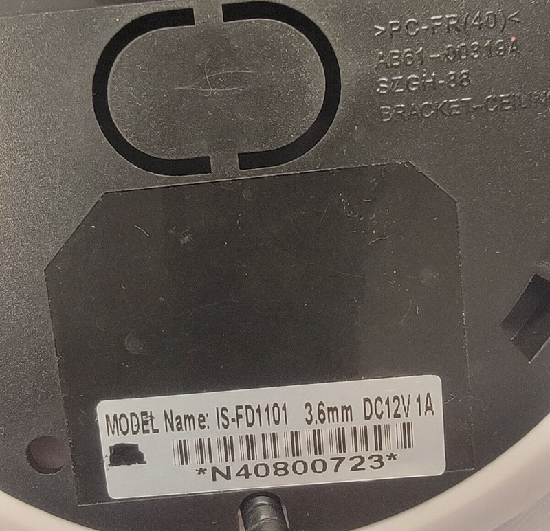 Security Camera IS-FD1101 3.6mm Coaxial Untested Dome gallery