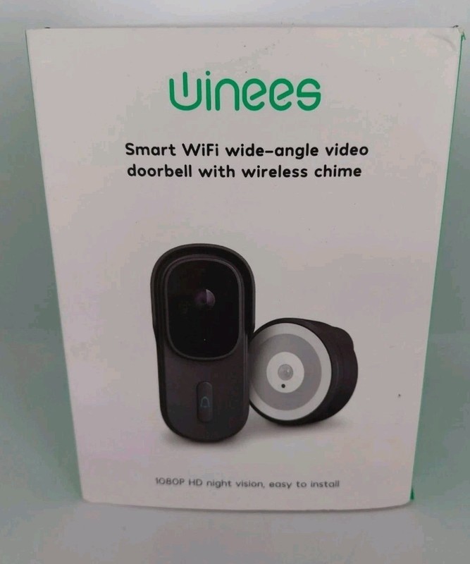 WINEES Video Doorbell Camera Security Wi-Fi Camera Doorbell with HD 1080P Ind…