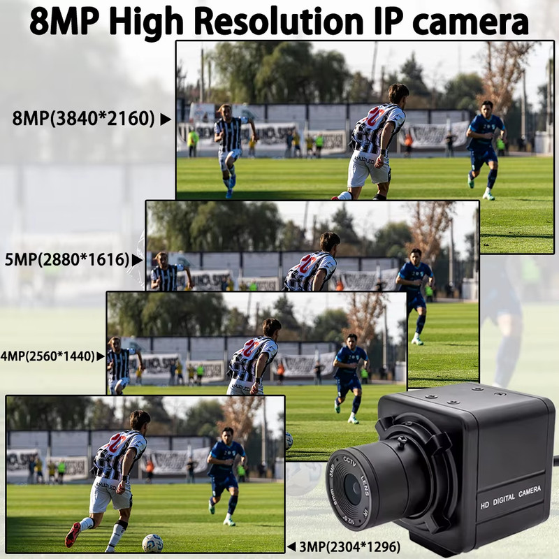 POE Industrial IP Camera 3/4/5/8MP CMOS 4K Mini IP Cam Sensor CS Mount Security gallery