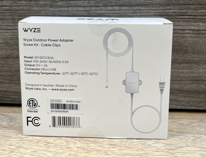 Wyze Outdoor Power Adapter for Wyze Cam v3 Brand New [Cam Sold Separately] gallery