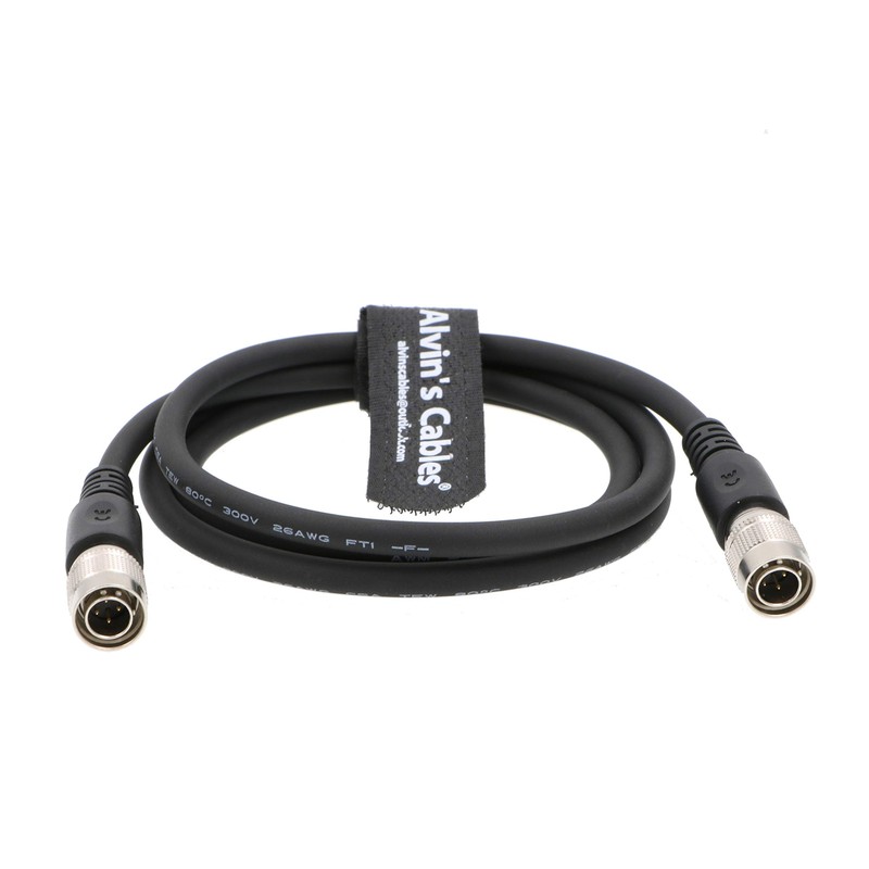 39 inch 4 Pin Hirose Male to Hirose 4 Pin Male Power Cable for Sound Mixers gallery
