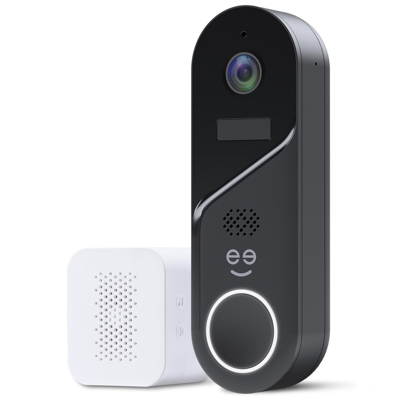 Geeni Halo 3MP Smart Video Doorbell Camera – Battery Powered or Hardwired