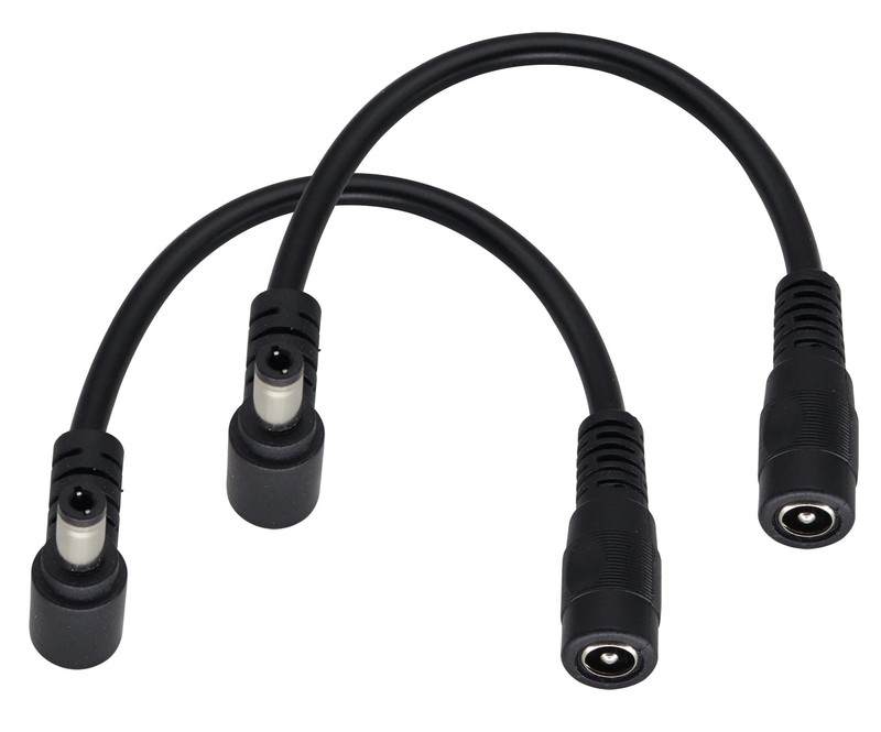 HCFeng DC5.5X 2.1mm Female to DC 5.5X 2.5mm Male Power 6.5 inches, Black gallery