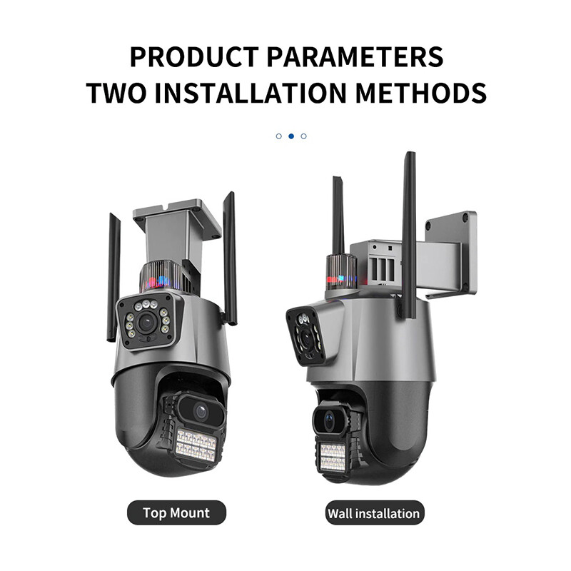 2PCS Camaras De Seguridad Wifi Exterior 4K Inalambrica Con Vision Nocturna Video gallery