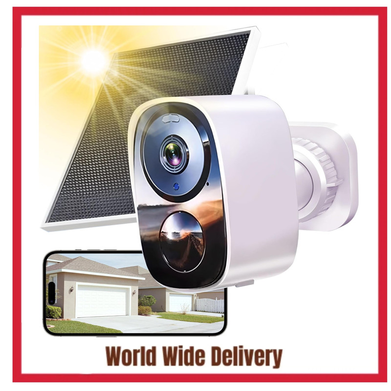 HITELLARCAM 2026 Upgraded 2K Security Cameras Wireless Outdoor with Solar Panels