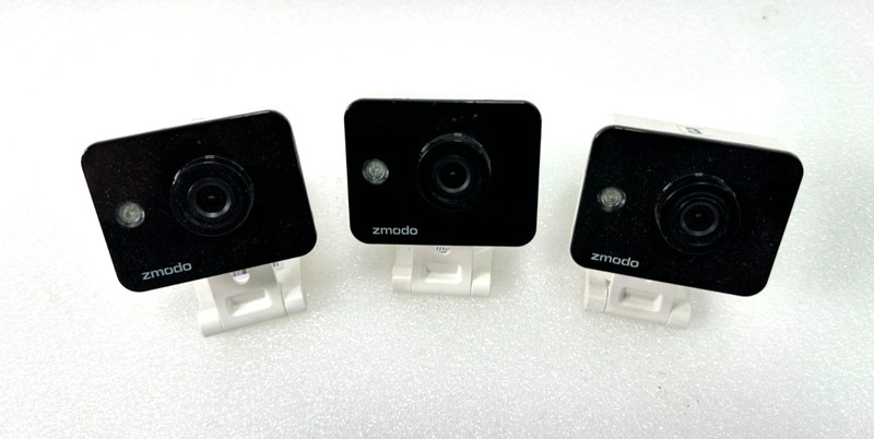 LOT OF 3 Zmodo ZH-IXY1D Wireless Indoor Video Security Camera w/ Mount & Cord 🚚 gallery