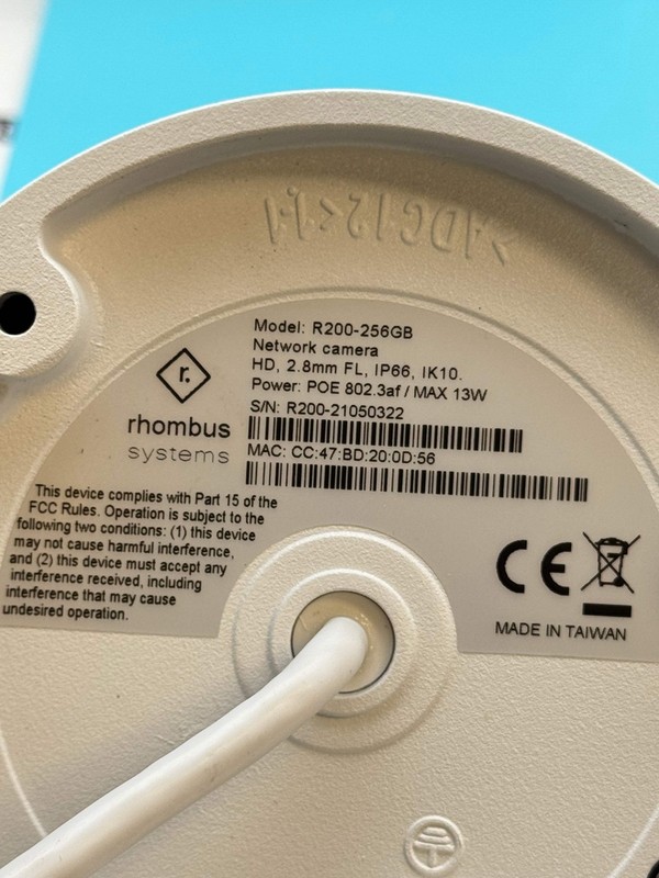Rhombus R200 256GB 5MP Dome Camera gallery