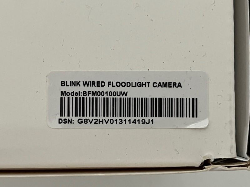 NEW In Box Blink Wired Floodlight LED Smart Security Camera- White gallery