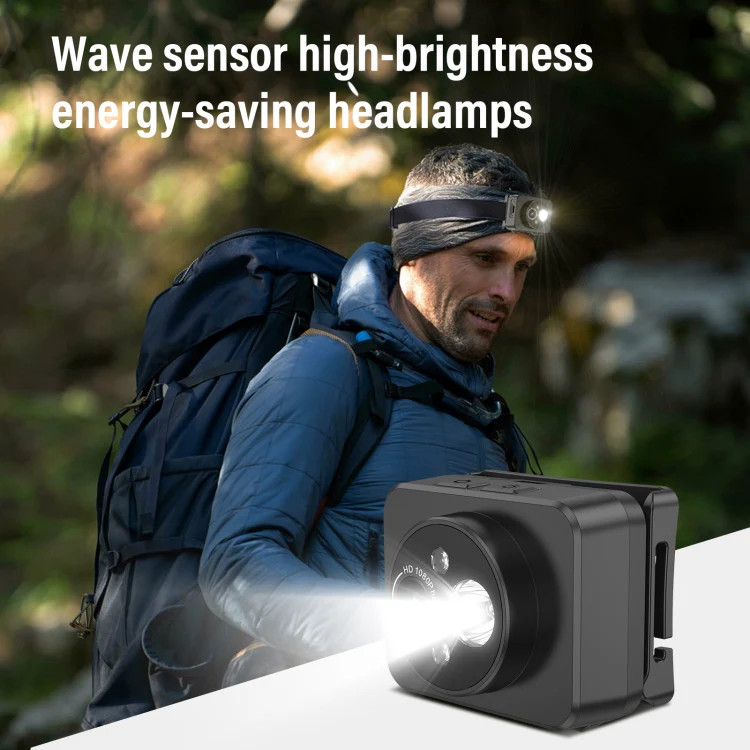 D8 1080P Head-mounted LED Motion Sensor Video Recording Lighting Camera, D8 gallery