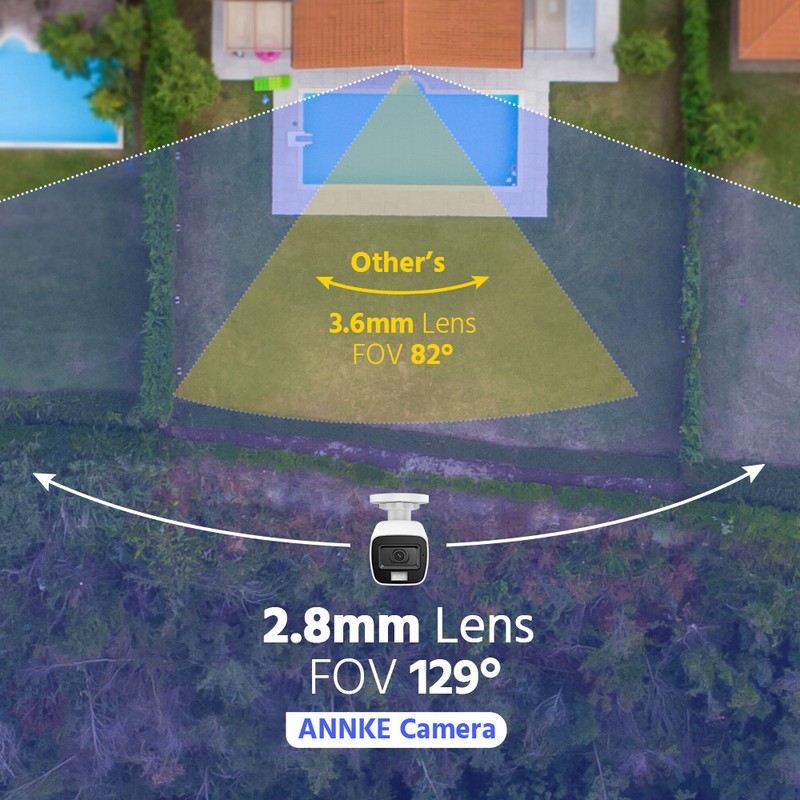 ANNKE 3K CCTV Security Camera 5MP Outdoor AI Color Night Vision Audio Recording gallery