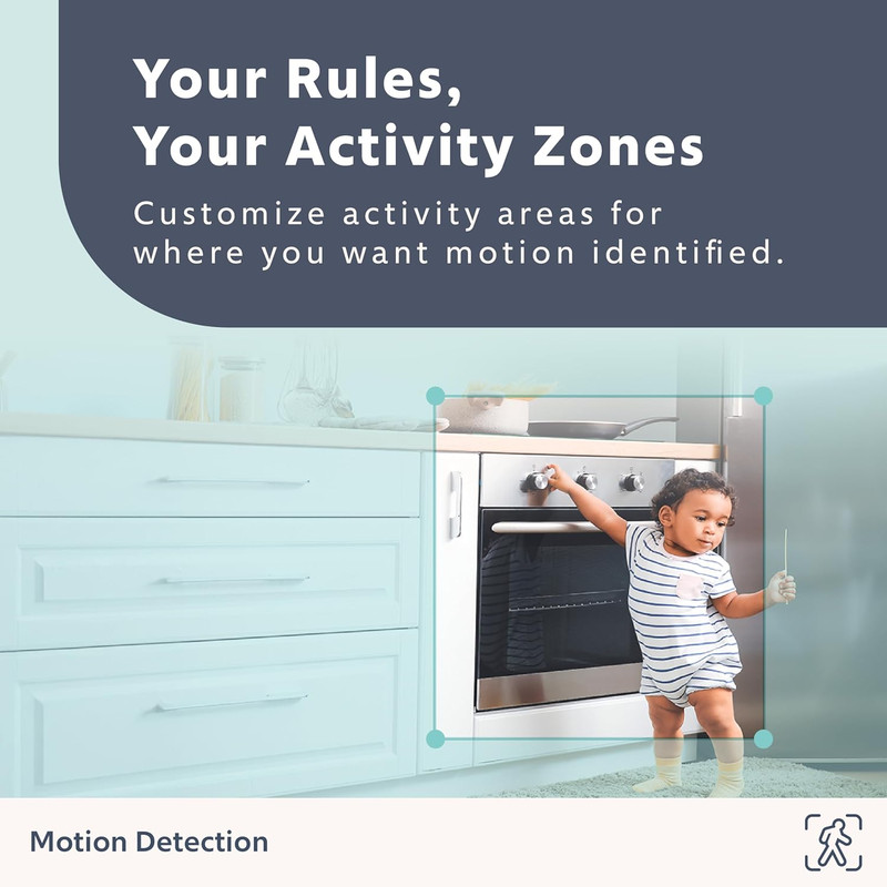 EVO 2K Indoor Wi-Fi Security Camera: 2K HD Video, Compact Plug-In, Sound/Motion/ gallery