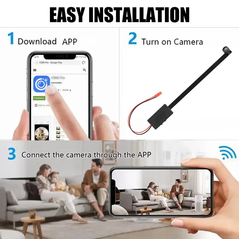 WiFi Camera HD 1080P Motion Detection DVR Home Security Cam w/18650 Battery Box gallery