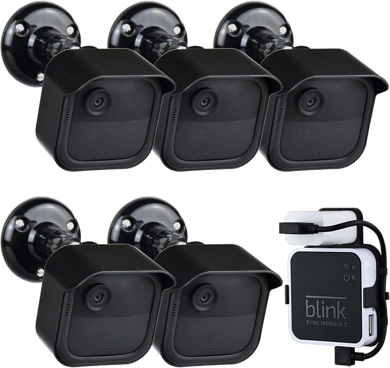 Durable 360-Degree Adjustable Mount Bracket for Blink Outdoor Cameras - 5 Pack gallery