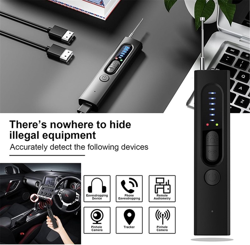 Hidden Camera Detector for Travel, Spy Camera Detector, Hidden Device Finder gallery