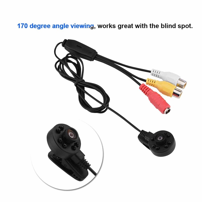 HD 60° Wide Angle Camera 8 LED IR Night Camera Audio And Video FPV Micro gallery