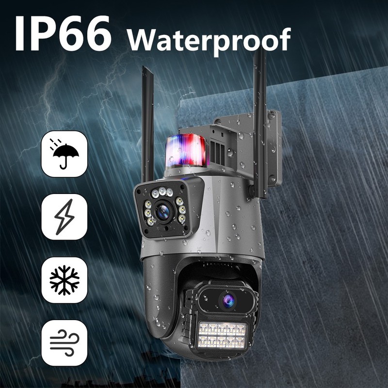 4MP Dual Lens 4K WiFi Security Camera Zoom Outdoor Home Night Vision CCTV PTZ gallery