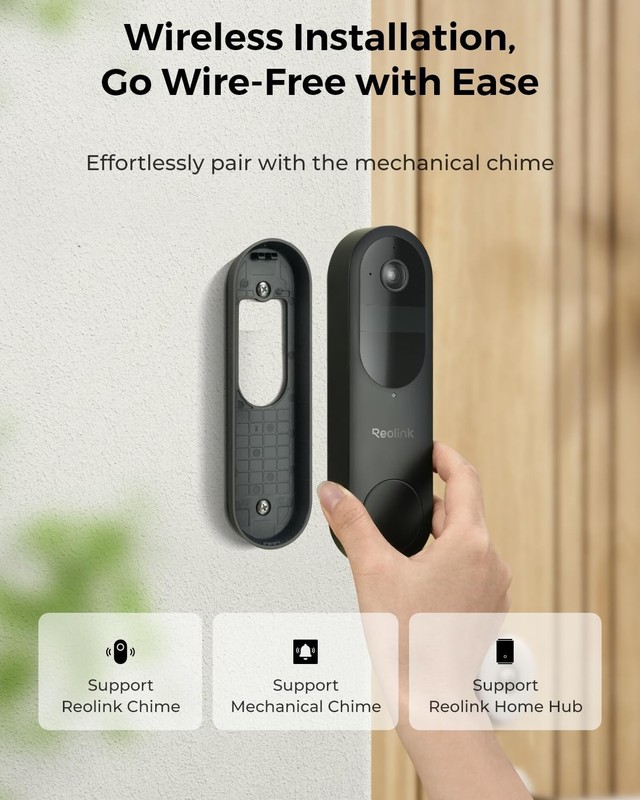 REOLINK 2K Battery Video Doorbell Camera WiFi Two Way Audio gallery