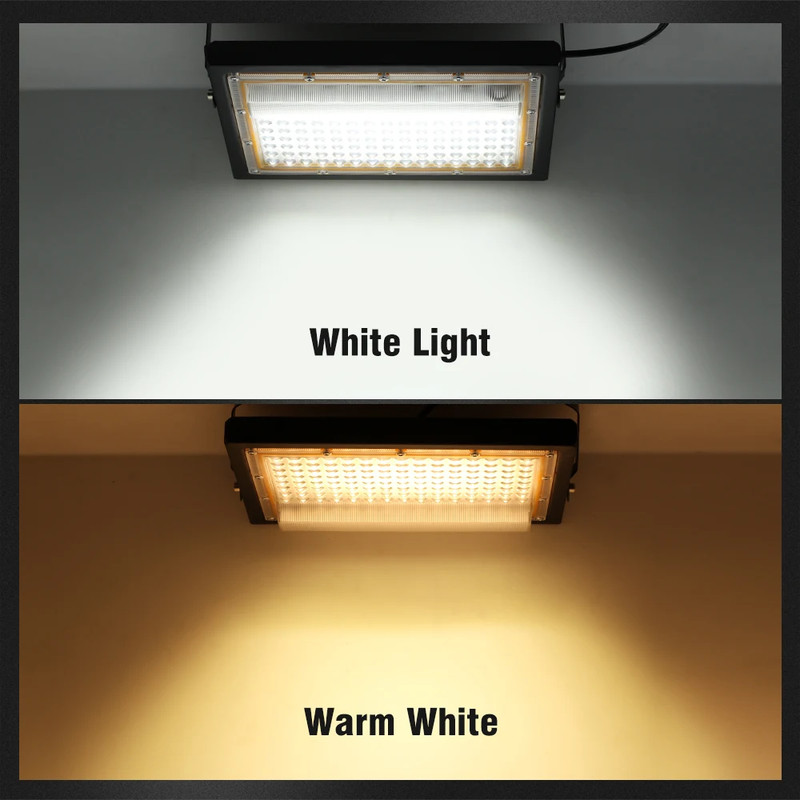 50W/100W LED Outdoor Floodlight with White Light/Warm Light/Rgb with Switch EU P gallery
