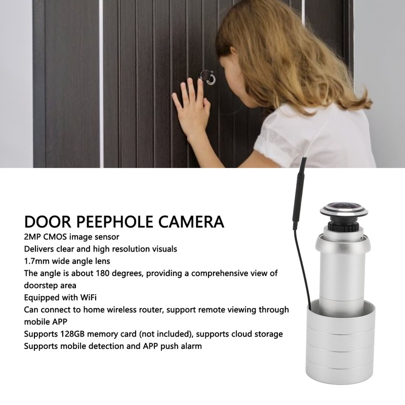 Digital Door Viewer Smart Peephole Camera 2MP For Home gallery