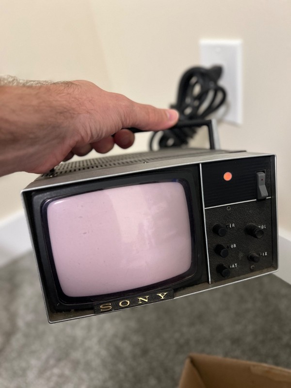 Vintage Sony B&W CCTV Security Monitor w/ Sentinel CCD Camera Surveillance Syste gallery