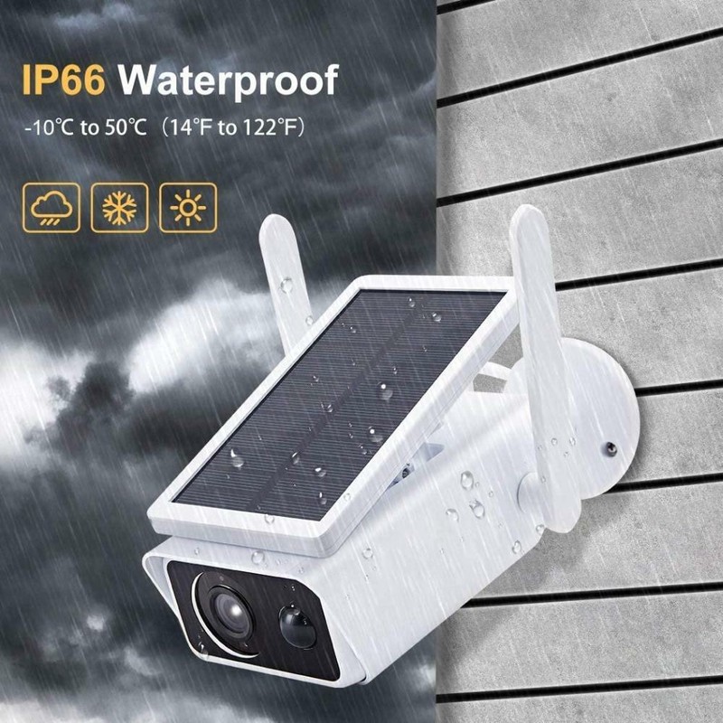 Outdoor 1080P HD Solar Power Security Camera Wireless WiFi IP Night Vision Cam gallery