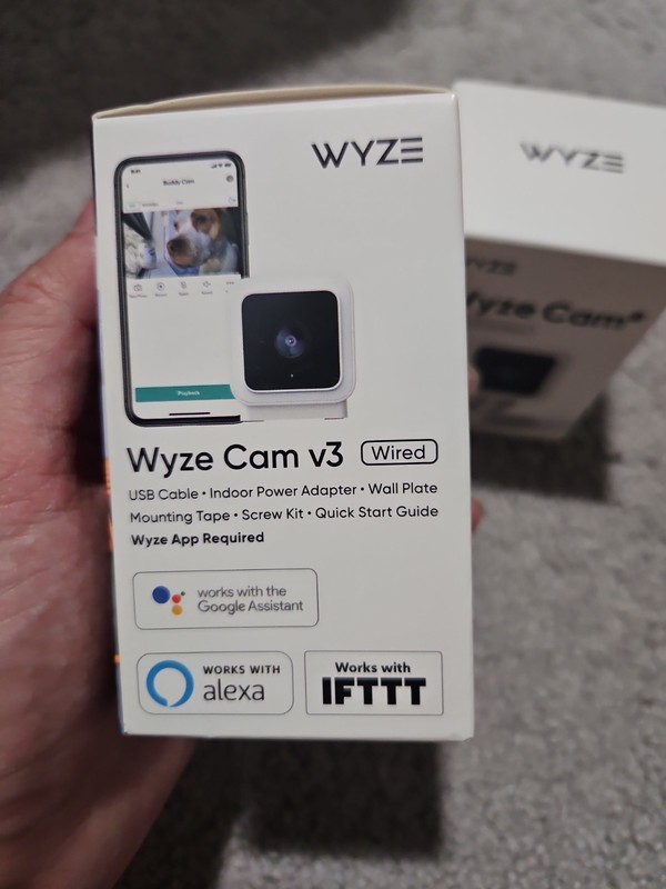WYZE CAM INDOOR OUTDOOR WIRED CAM V3 WYZEC3 NEW, FACTORY SEALED gallery