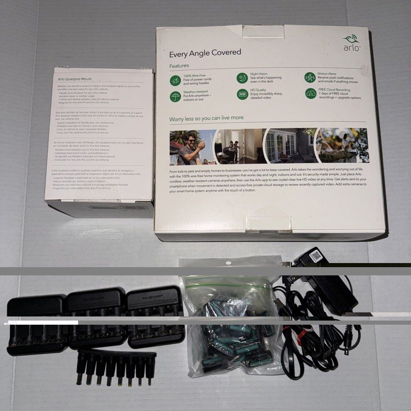 Netgear Arlo Wire-Free Security System VMS3430 | 4 Cameras | Base + Mounts New gallery