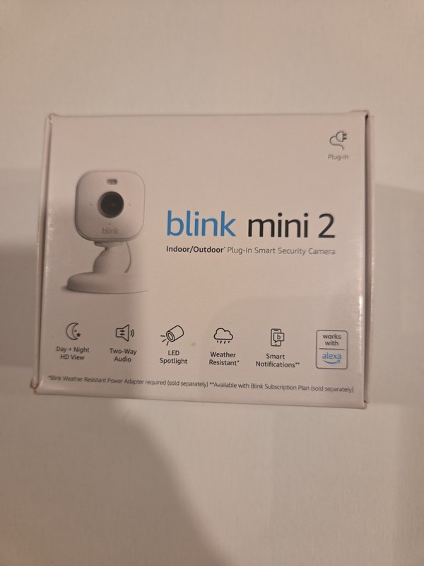 Blink Mini 2 Security Camera Webcam 1080p Home Pet Cam With Mic