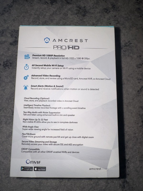 AMCREST HD 1080P PAN/TILT POE IP CAMERA IP2M-841EB SECURITY SURVEILLANCE CAM gallery