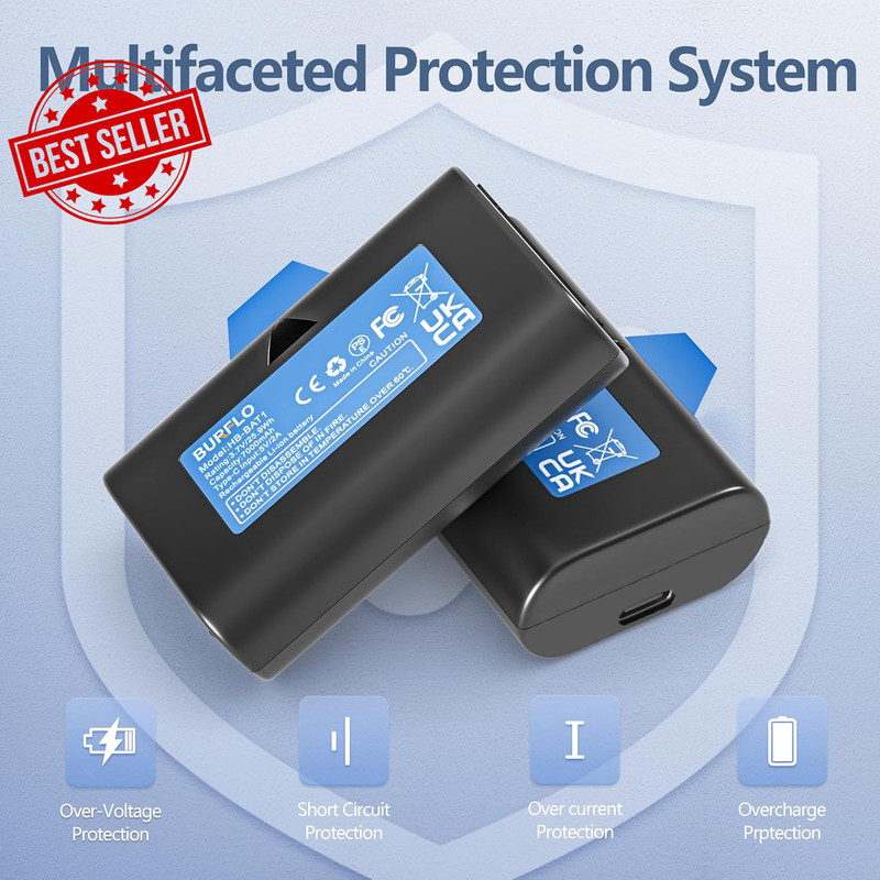 2-Pack Rechargeable Battery Wireless Outdoor Cameras 7000mAh with Cables gallery