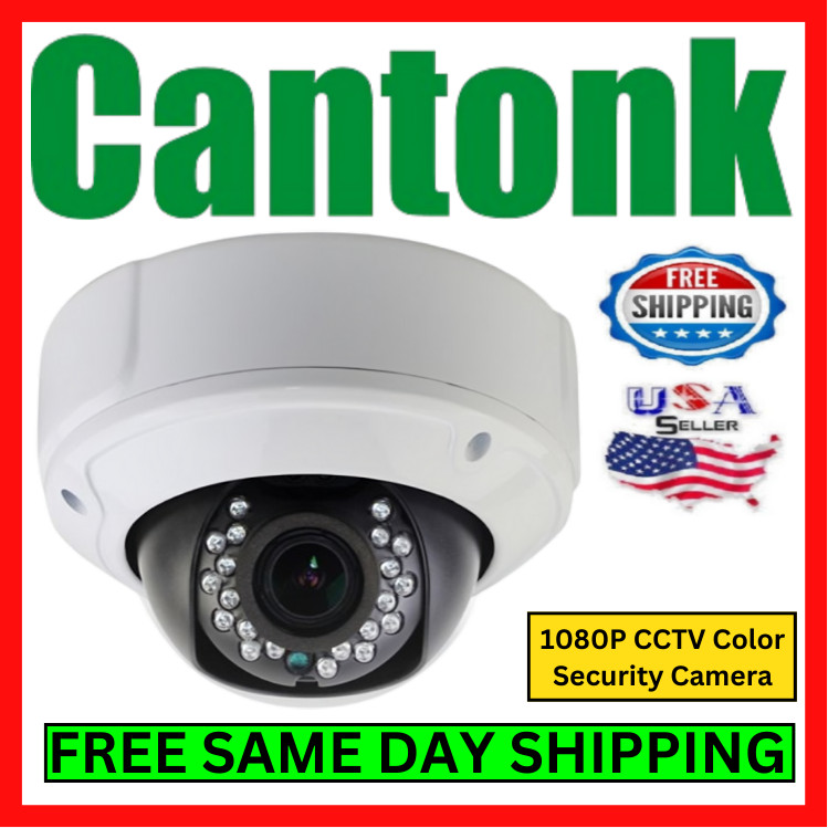 Cantonk IP Dome Security Surveillance Camera 1080P 25FPS High Quality Video Kit