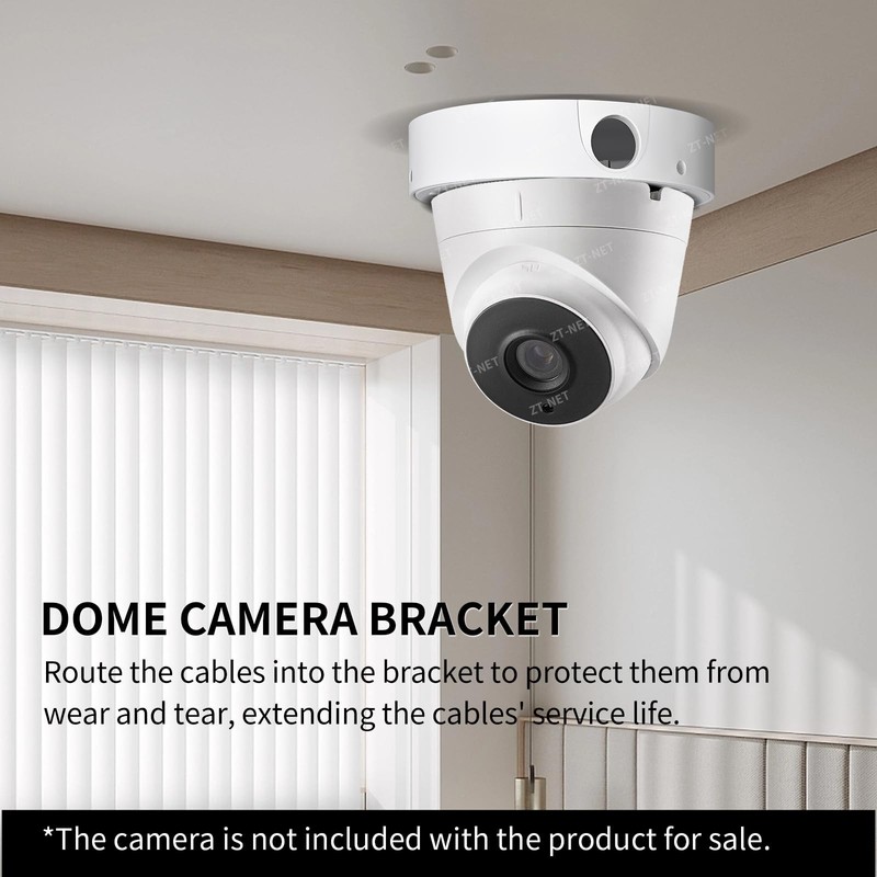 Universal Security Camera Junction Box Aluminum Alloy Bracket Hide Cable Wall gallery