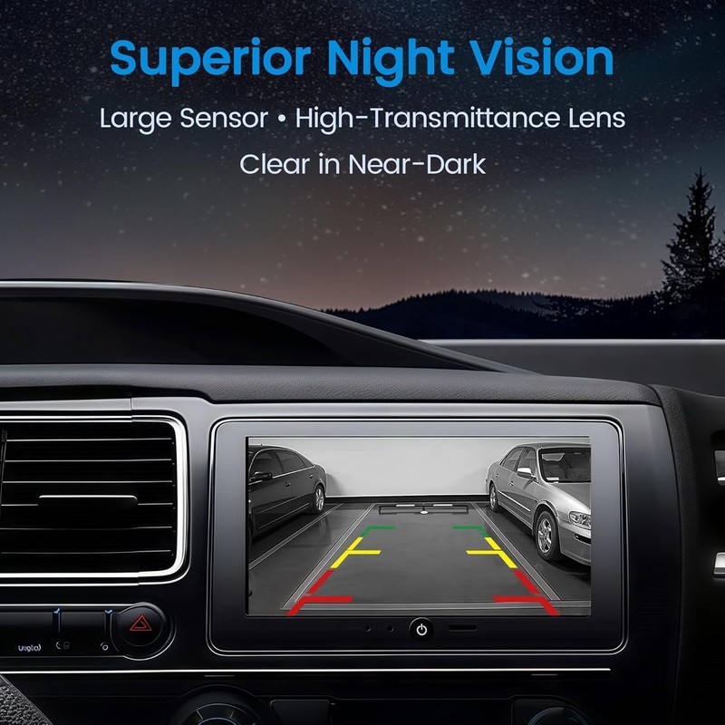 AHD 1080P Backup Camera - Stainless Steel License Plate Rear View gallery